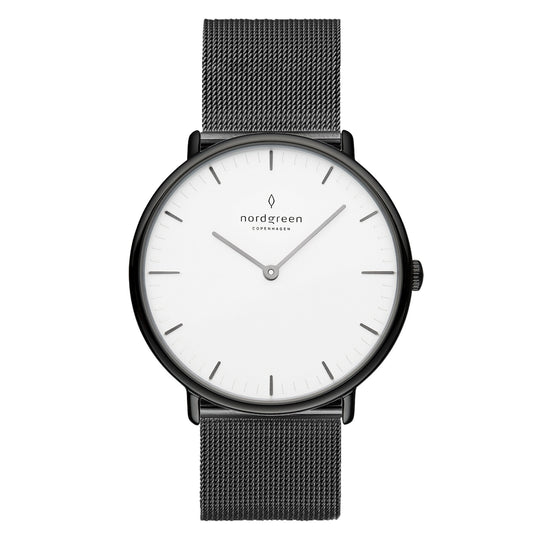 Nordgreen Native Gun Metal Mesh 32mm Gun Metal Case Watch
