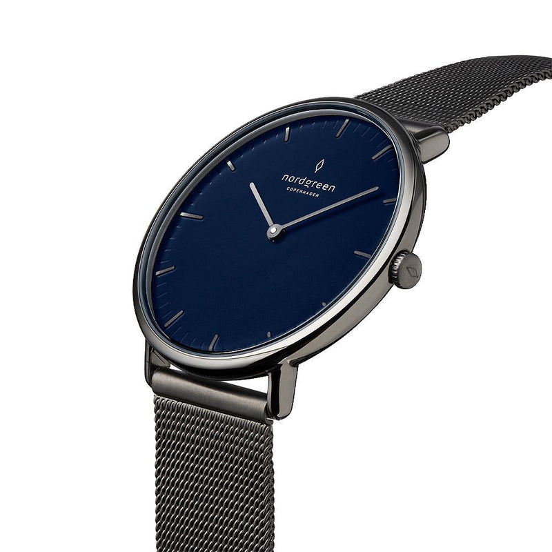 Analogue Watch - Nordgreen Native Gun Metal Mesh 36mm Gun Metal Case Watch