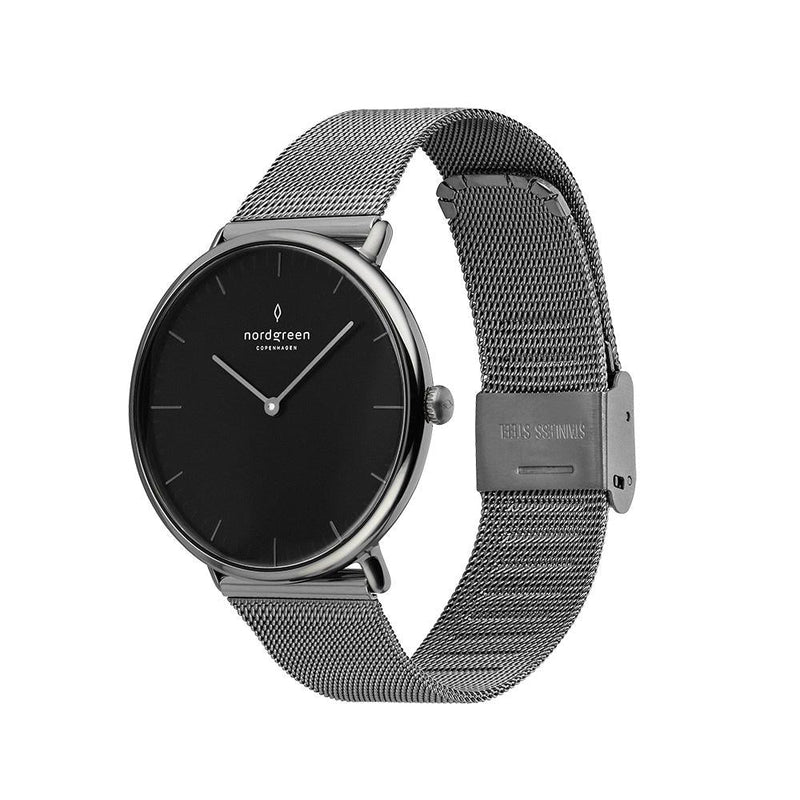 Analogue Watch - Nordgreen Native Gun Metal Mesh 36mm Gun Metal Case Watch