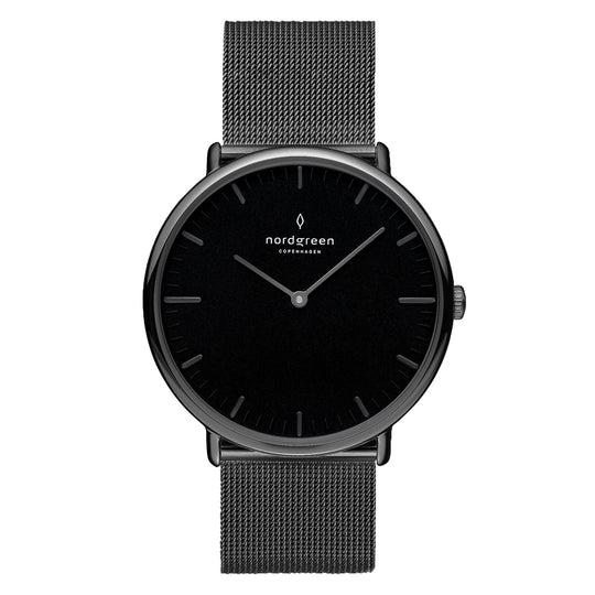 Nordgreen Native Gun Metal Mesh 40mm Gun Metal Case Watch