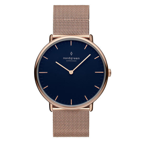 Nordgreen Native Rose Gold Mesh 32mm Rose Gold Watch