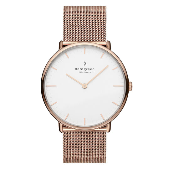 Nordgreen Native Rose Gold Mesh 32mm Rose Gold Watch