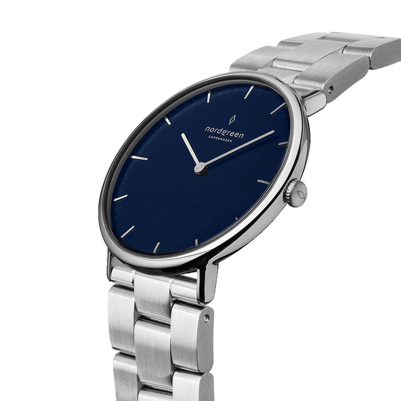 Analogue Watch - Nordgreen Native Silver Stainless Steel 40mm Silver Case Watch