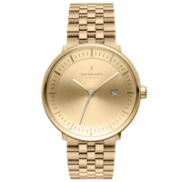 Analogue Watch - Nordgreen Philosopher 5-Link Strap 36mm Gold Brushed Metal Dial