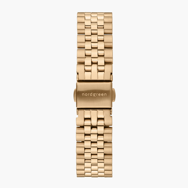 Analogue Watch - Nordgreen Philosopher 5-Link Strap 36mm Gold Brushed Metal Dial