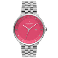 Analogue Watch - Nordgreen Philosopher 5-Link Strap 36mm Pink Dial Watch