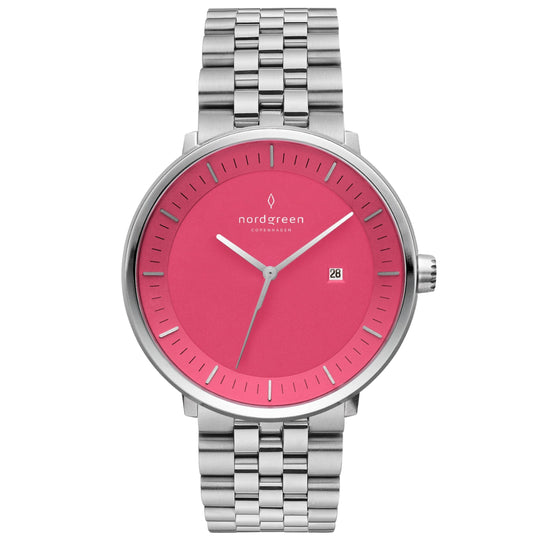 Nordgreen Philosopher 5-Link Strap 36mm Pink Dial Watch