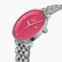 Analogue Watch - Nordgreen Philosopher 5-Link Strap 36mm Pink Dial Watch