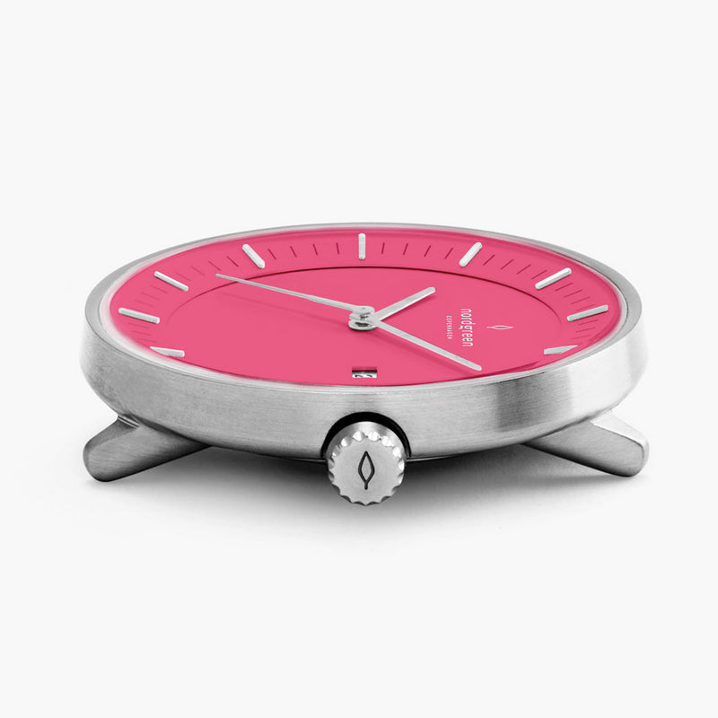 Analogue Watch - Nordgreen Philosopher 5-Link Strap 36mm Pink Dial Watch