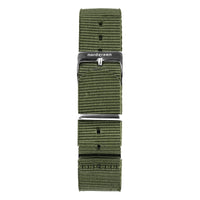 Analogue Watch - Nordgreen Philosopher Army Green Nylon 36mm Silver Case Watch