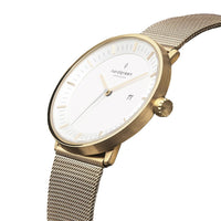 Analogue Watch - Nordgreen Philosopher Gold Mesh 36mm Gold Case Watch