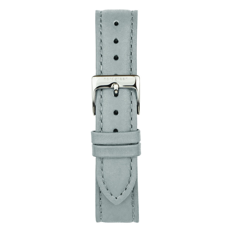 Analogue Watch - Nordgreen Philosopher Grey Leather 36mm Silver Case Watch