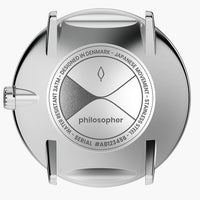 Analogue Watch - Nordgreen Philosopher Silver Mesh 36mm Silver Brushed Metal Dial Watch