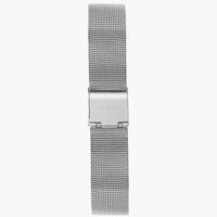 Analogue Watch - Nordgreen Philosopher Silver Mesh 36mm Silver Brushed Metal Dial Watch