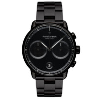 Analogue Watch - Nordgreen Pioneer Black Stainless Steel 42mm Black Case Watch