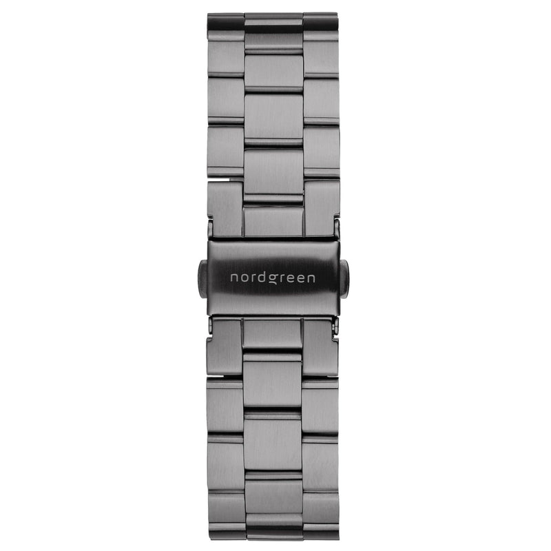 Analogue Watch - Nordgreen Pioneer Gun Metal Stainless Steel 42mm Black Case Watch
