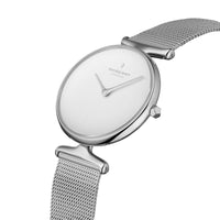 Analogue Watch - Nordgreen Unika Silver Mesh 28mm Silver Case Watch