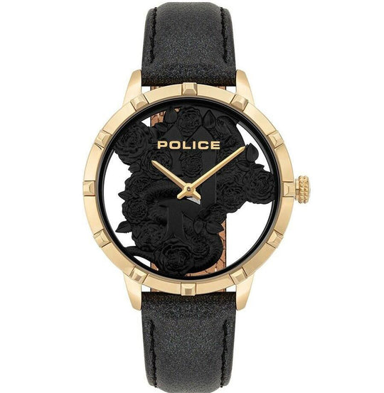 Police Black Montre Marietas Watch 16041MSG/02