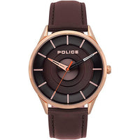 Analogue Watch - Police Brown Burbank Watch 15399JSR/12