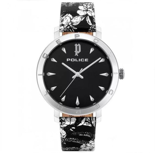 Police White Ponta Flowers Watch 16033MS/02