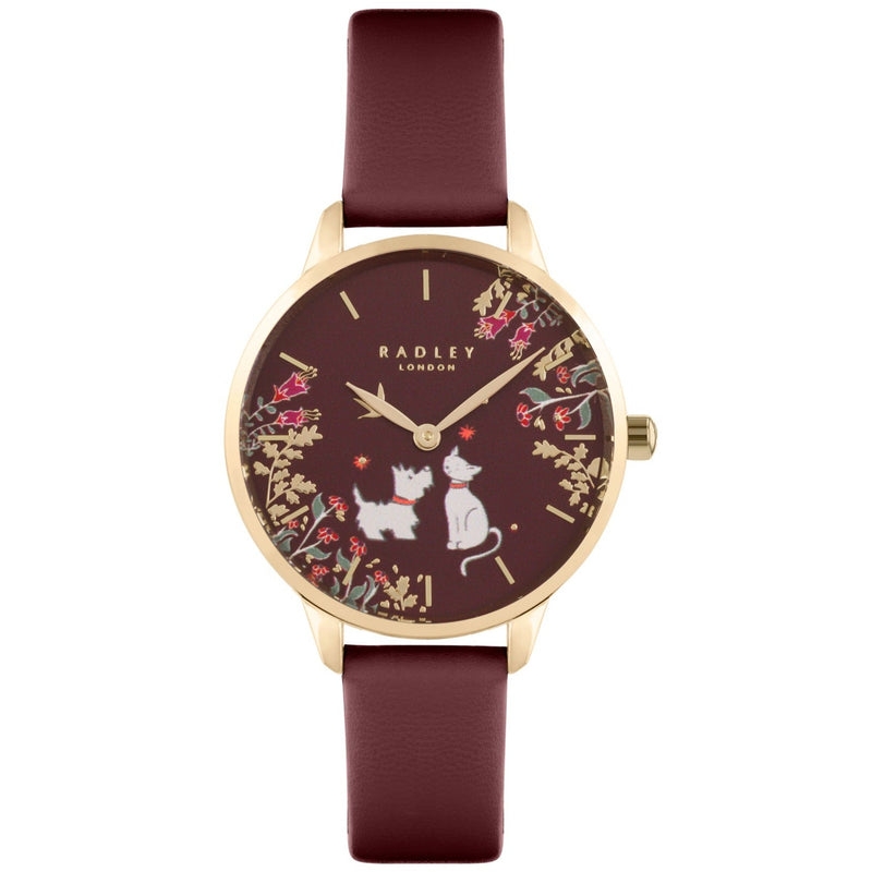 Analogue Watch - Radley Branded Ladies Maroon Watch RY21488