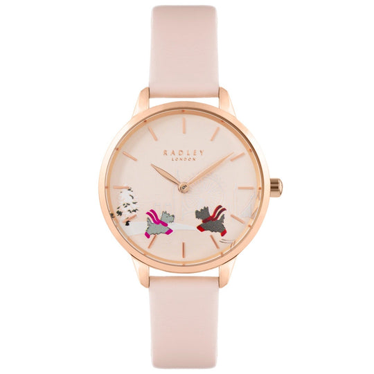 Radley Branded Ladies Rose Gold Watch RY21486
