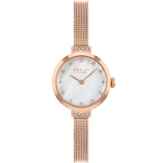 Radley Branded Ladies Rose Gold Watch RY4604