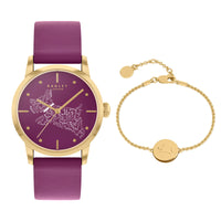 Analogue Watch - Radley Calligraghy Ladies Purple Watch RY21628A-SET