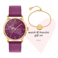 Analogue Watch - Radley Calligraghy Ladies Purple Watch RY21628A-SET