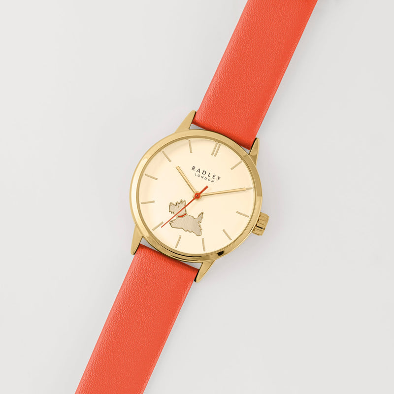 Analogue Watch - Radley Mackay Road Ladies Orange Watch RY21644A