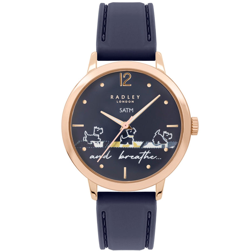 Analogue Watch - Radley Yoga Dog Teal Ladies Blue Watch RY21612