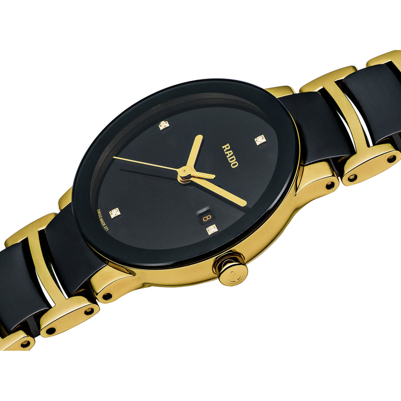Analogue Watch - Rado Centrix Diamonds Ladies Black Watch R30930712