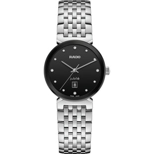 Analogue Watch - Rado Florence Classic Diamonds Ladies Black Watch R48913733