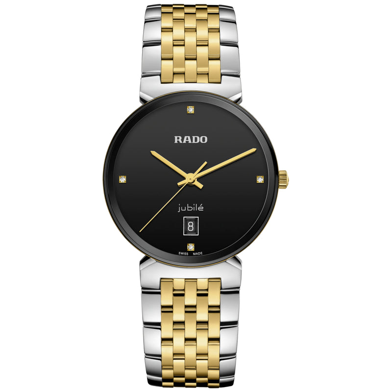 Analogue Watch - Rado Florence Classic Diamonds Unisex Black Watch R48912703