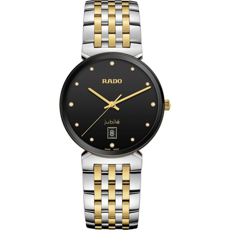 Analogue Watch - Rado Florence Classic Diamonds Unisex Black Watch R48912743