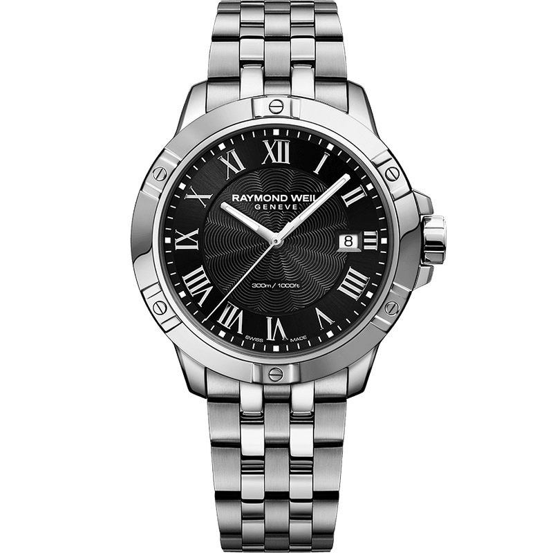 Analogue Watch - Raymond Weil Tango Men's Black Watch 8160-ST-00208