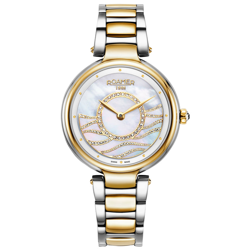 Analogue Watch - Roamer 600857 47 15 50 Lady Mermaid Steel Two-Tone Gold Watch