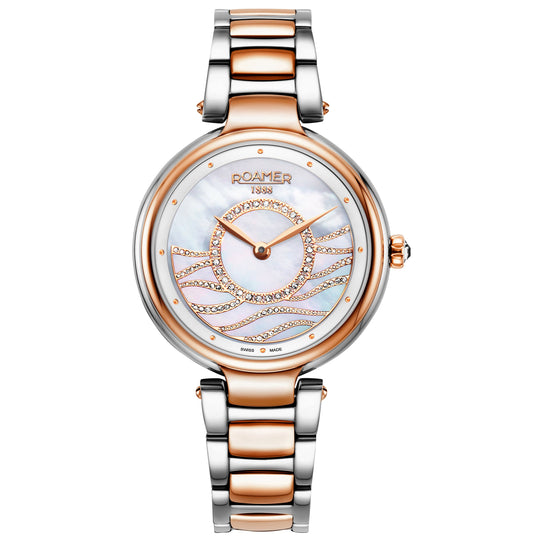 Roamer 600857 49 15 50 Lady Mermaid Steel Two-Tone Rose Gold Watch