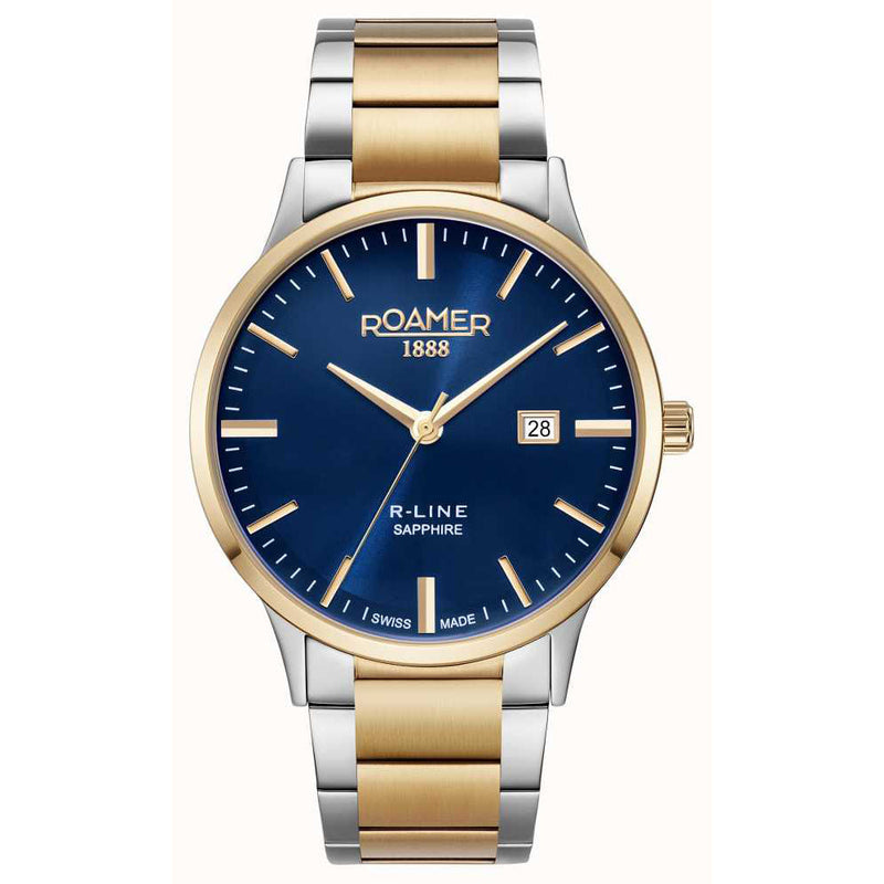 Analogue Watch - Roamer 718833 48 45 70 R-Line Classic Men's Two-Tone Watch
