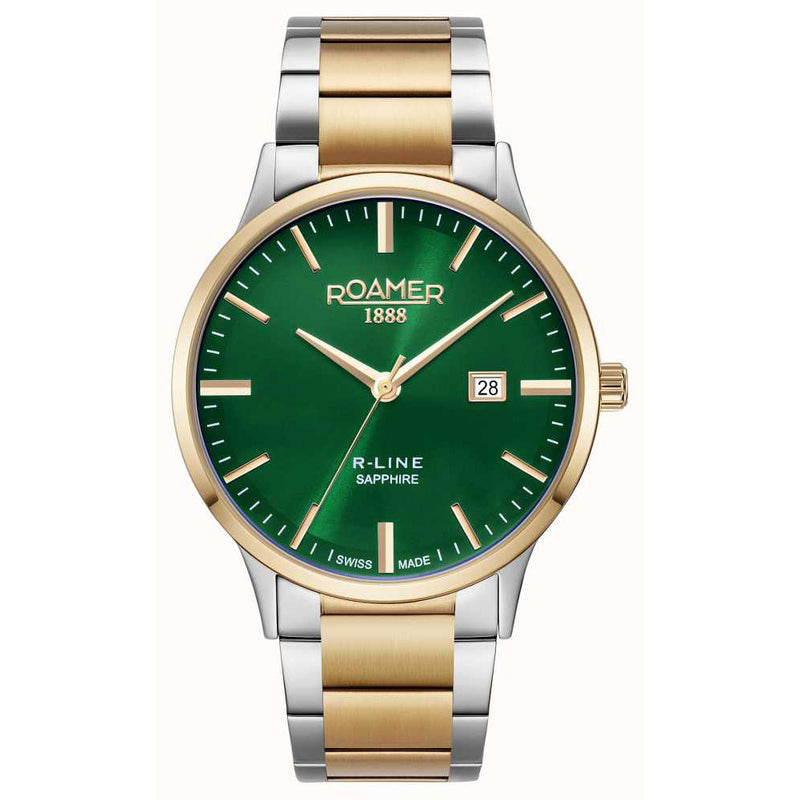 Analogue Watch - Roamer 718833 48 75 70 R-Line Classic Men's Two-Tone Watch