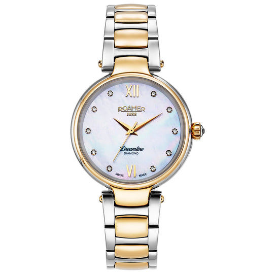 Roamer 857847 47 29 50 Dreamline Ladies Two-Tone Rose Gold Watch