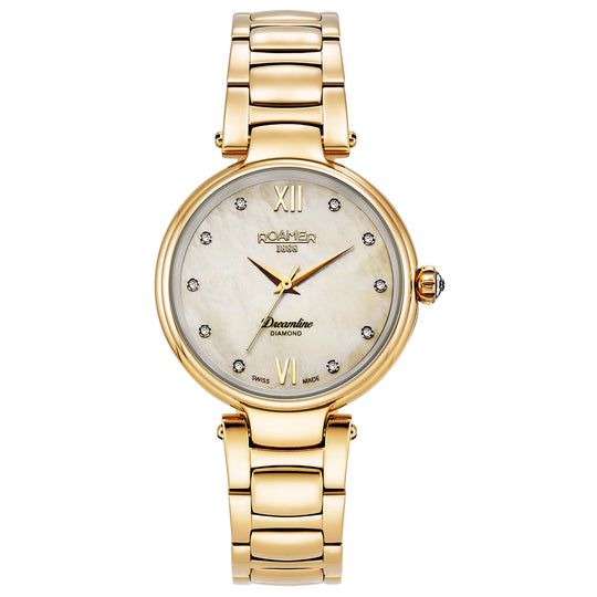 Roamer 857847 48 29 50 Dreamline Diamonds Ladies Gold Watch