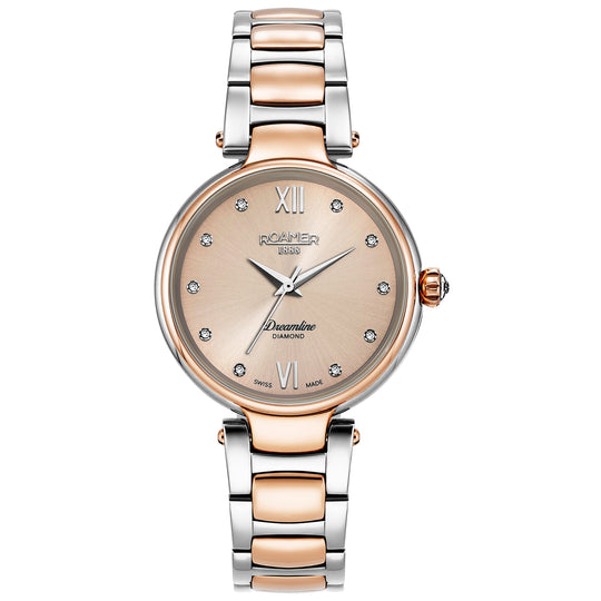 Roamer 857847 49 38 50 Dreamline Diamonds Ladies Two-Tone Rose Gold Watch