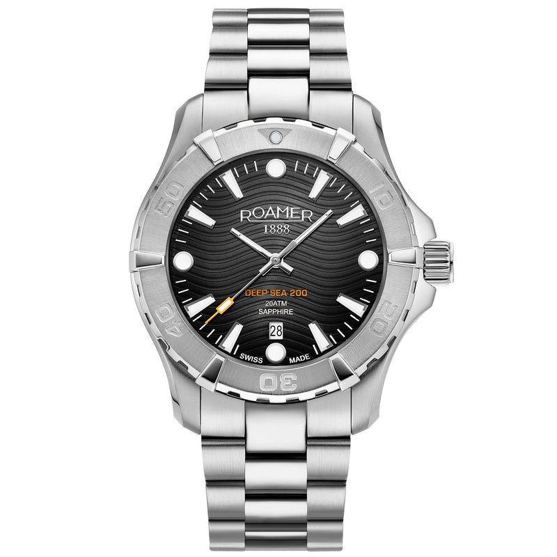 Analogue Watch - Roamer 860833 41 55 70 Deep Sea 200 Men's Black Watch