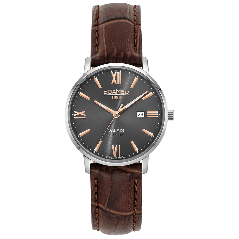 Analogue Watch - Roamer 958844 41 53 05 Valais Ladies Grey Watch