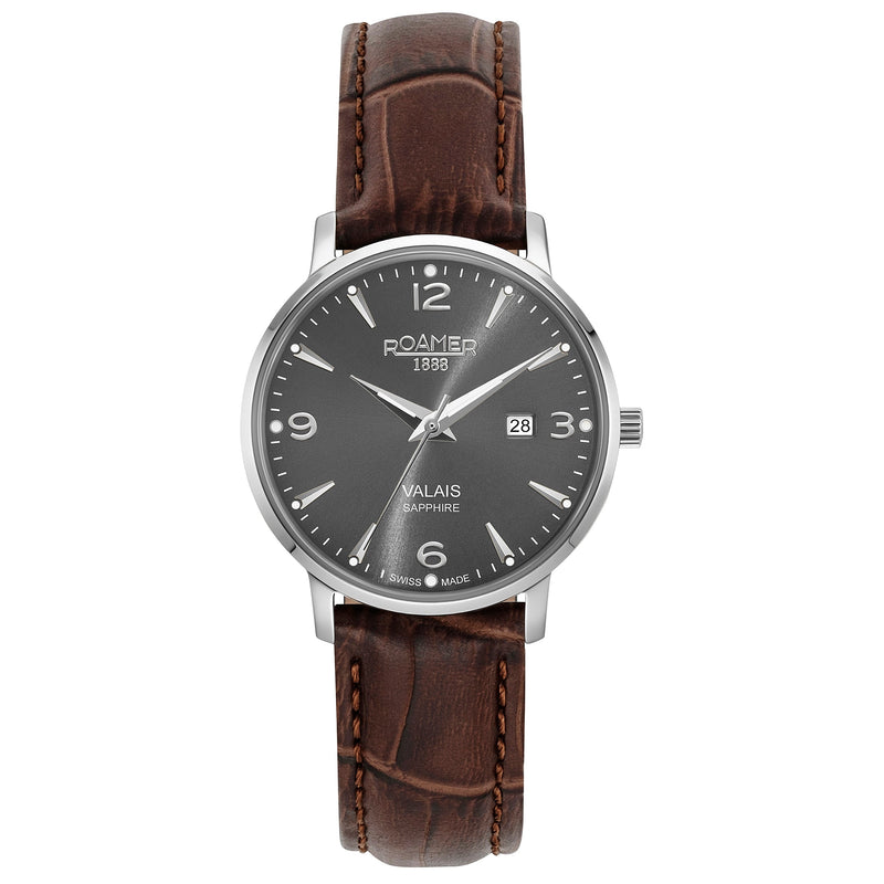 Analogue Watch - Roamer 958844 41 54 05 Valais Ladies Grey Watch