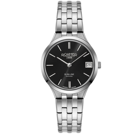 Roamer Ladies Black Slim-Line Classic Watch 512857 41 55 20