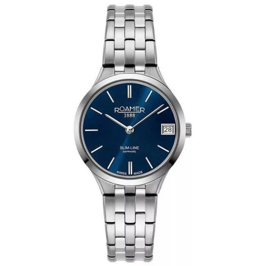 Roamer Ladies Blue Slim-Line Classic Watch 512857 41 45 20