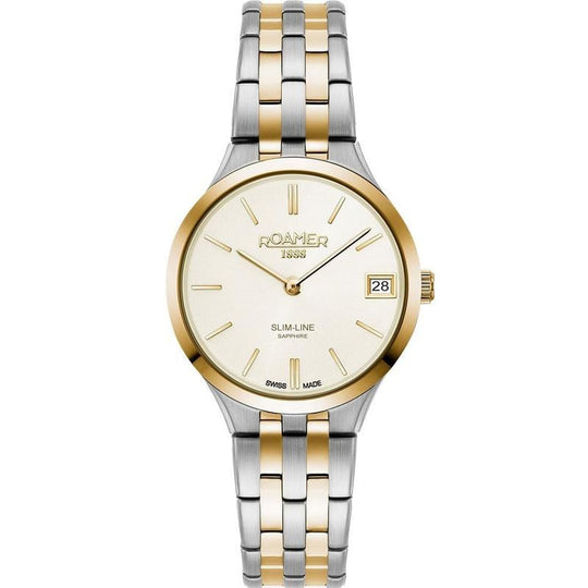 Roamer Ladies Two Tone Slim-Line Classic Watch 512857 47 15 20