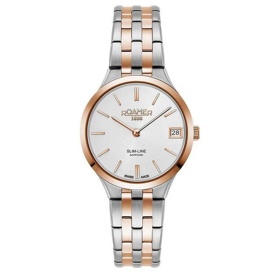 Roamer Ladies Two Tone Slim-Line Classic Watch 512857 49 15 20